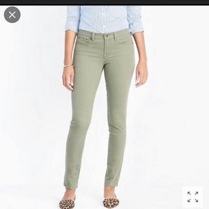 Skinny green jeans